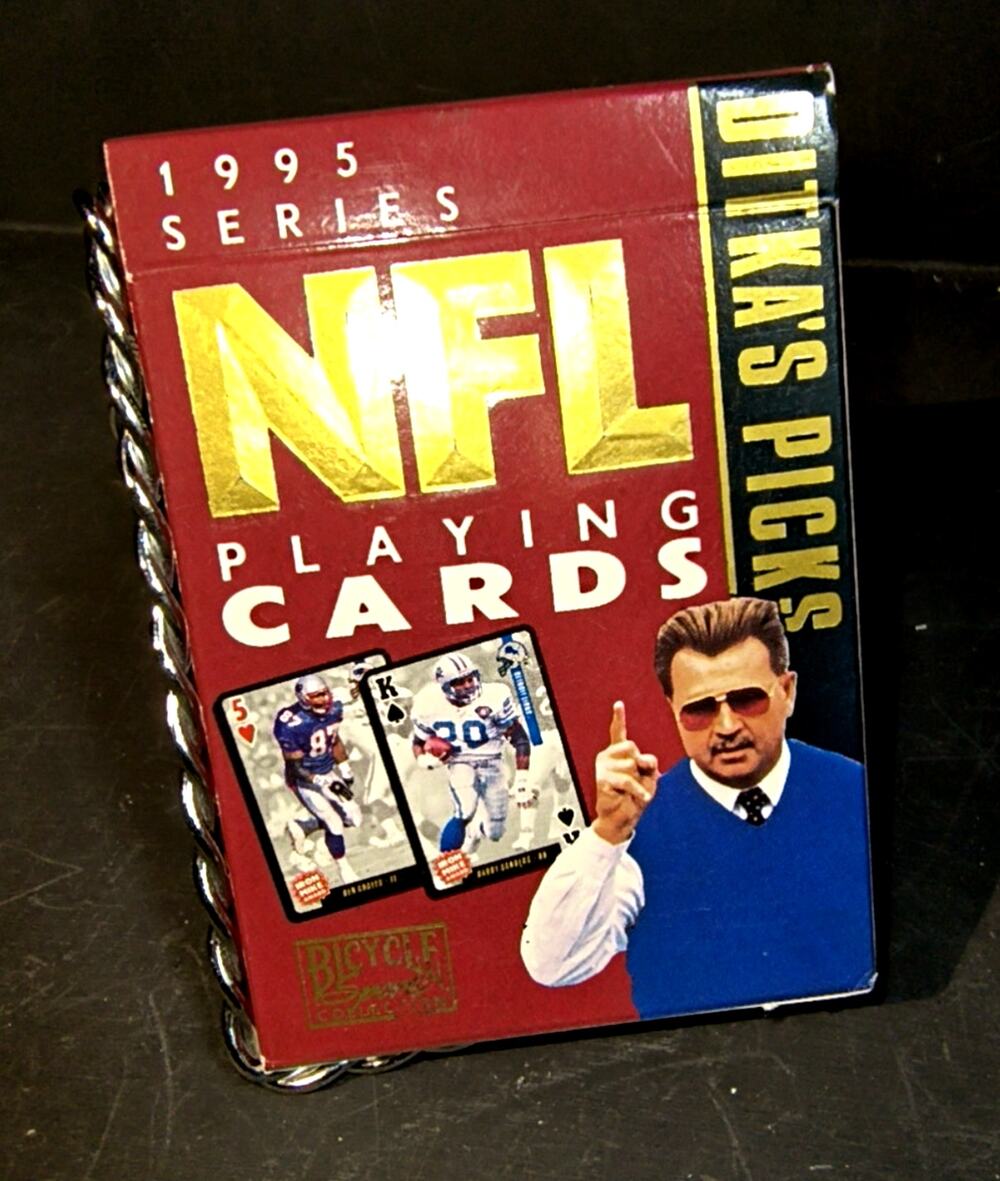 1677.  Bicycle NFL 1995 Playing Cards Mike Ditkas Picks